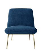 Minimalist Lounge Armchair Soft Sponge Filling, Ideal for Coffee Shop, Lobby or Home
