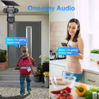 4G Solar-Powered Outdoor Security Camera with Triple Lens and 32G Storage