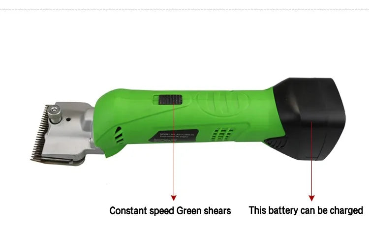Portable Rechargeable Horse & Livestock Hair Clipper 200W Cordless Grooming Machine