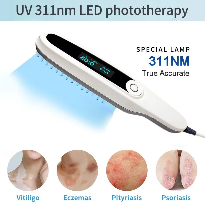 311nm UVB Phototherapy Lamp Corded Home Use Skin Treatment Light, 220V