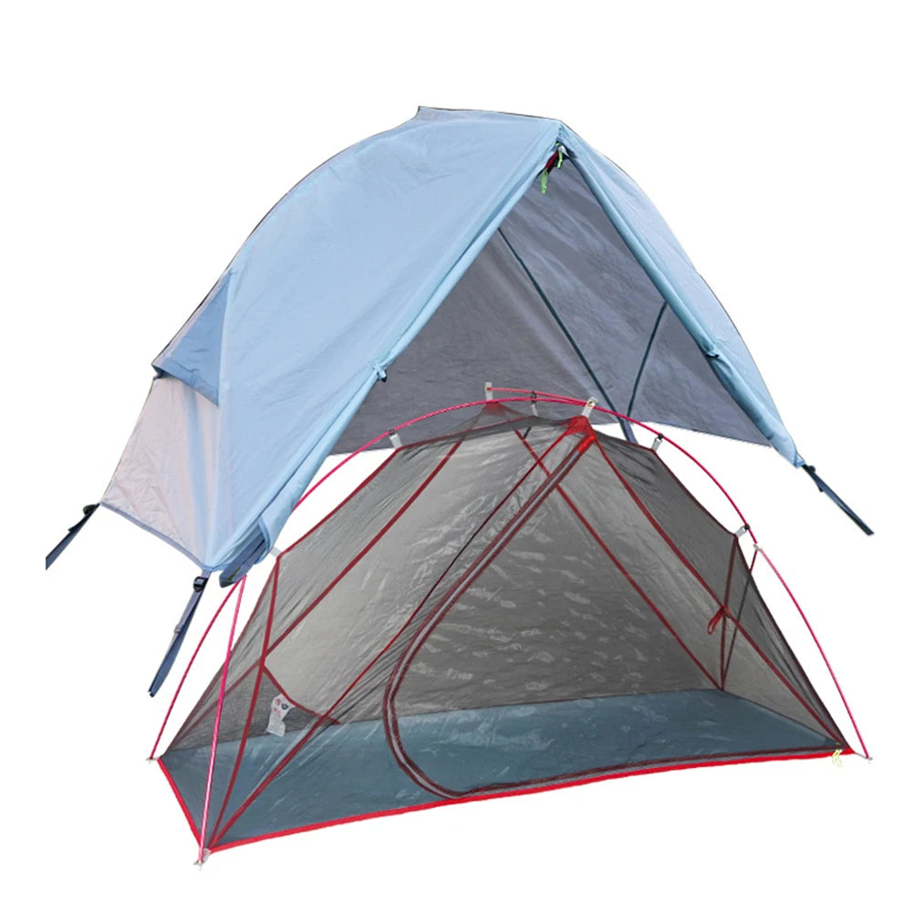 Khaki Off-Ground Camping Tent for Single Person