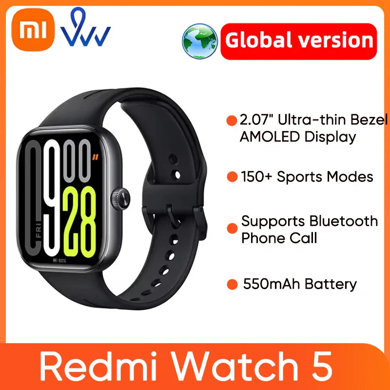 2.07" AMOLED Sports Smartwatch with GNSS & Sleep Tracking – Black n Pink