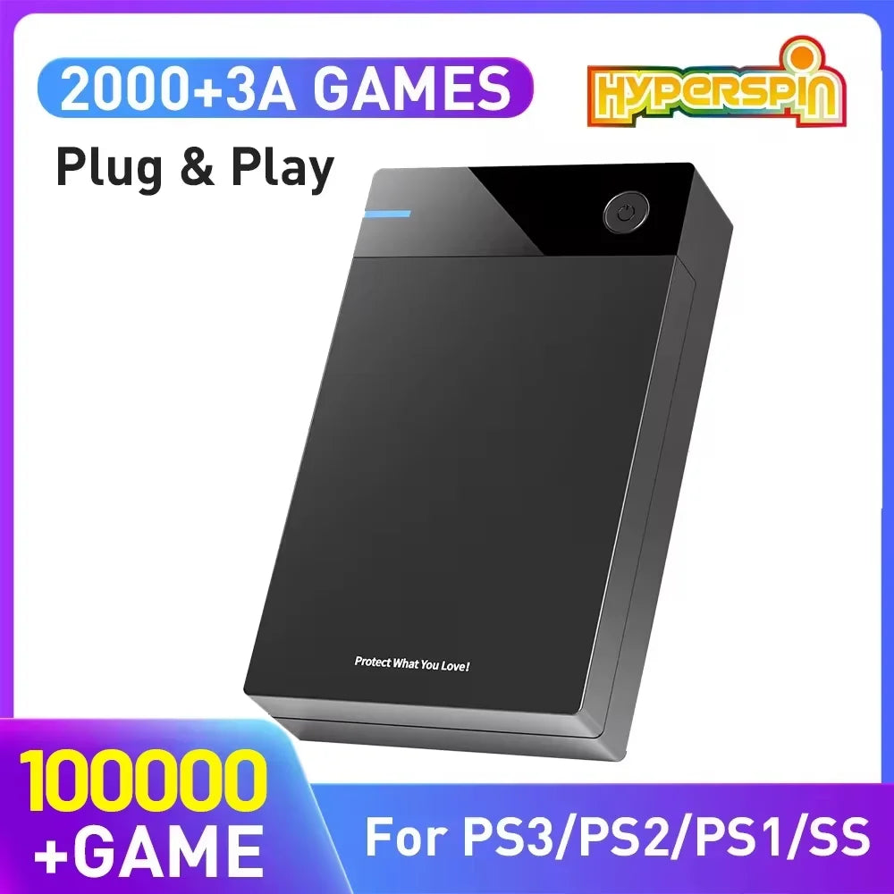12TB Portable External HDD with 100,000+ Retro Games HS 3.5 INCH 12T HDD