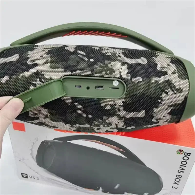 100W Outdoor Bluetooth Speaker with USB/TF/AUX Support Black 1