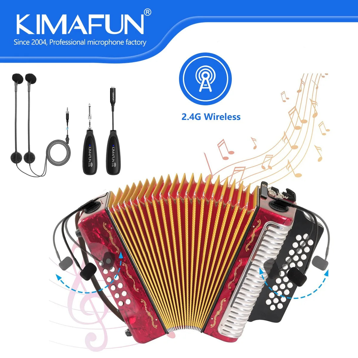 2.4G Rechargeable Microphone for Stage and Live Sound