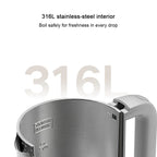 1.7L Electric Kettle with Double Wall, 1800W Fast Boil & 4 Safety Protections