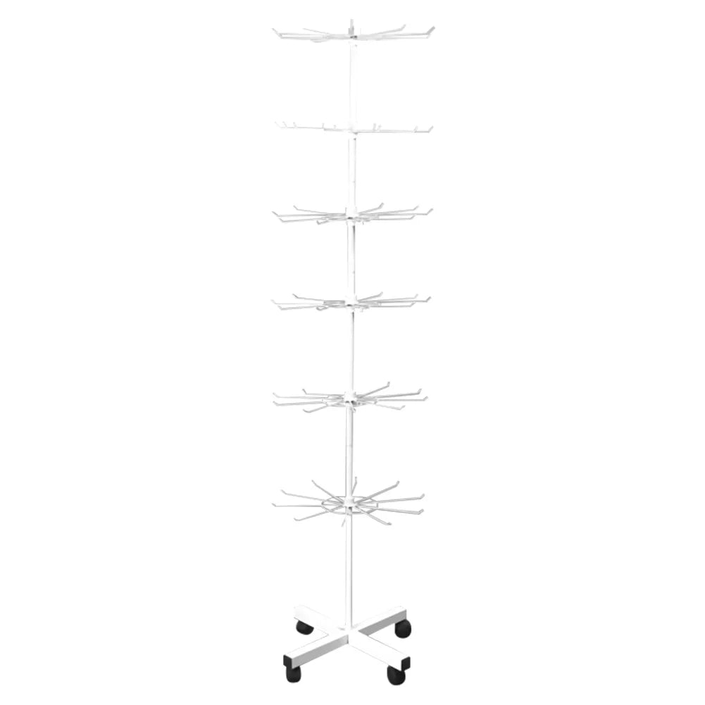 Metal Retail Display Rack, Spinning 6-Layer Stand for Accessories