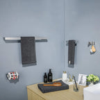 Black Bathroom Accessories Set, 4-Piece, 304 Steel