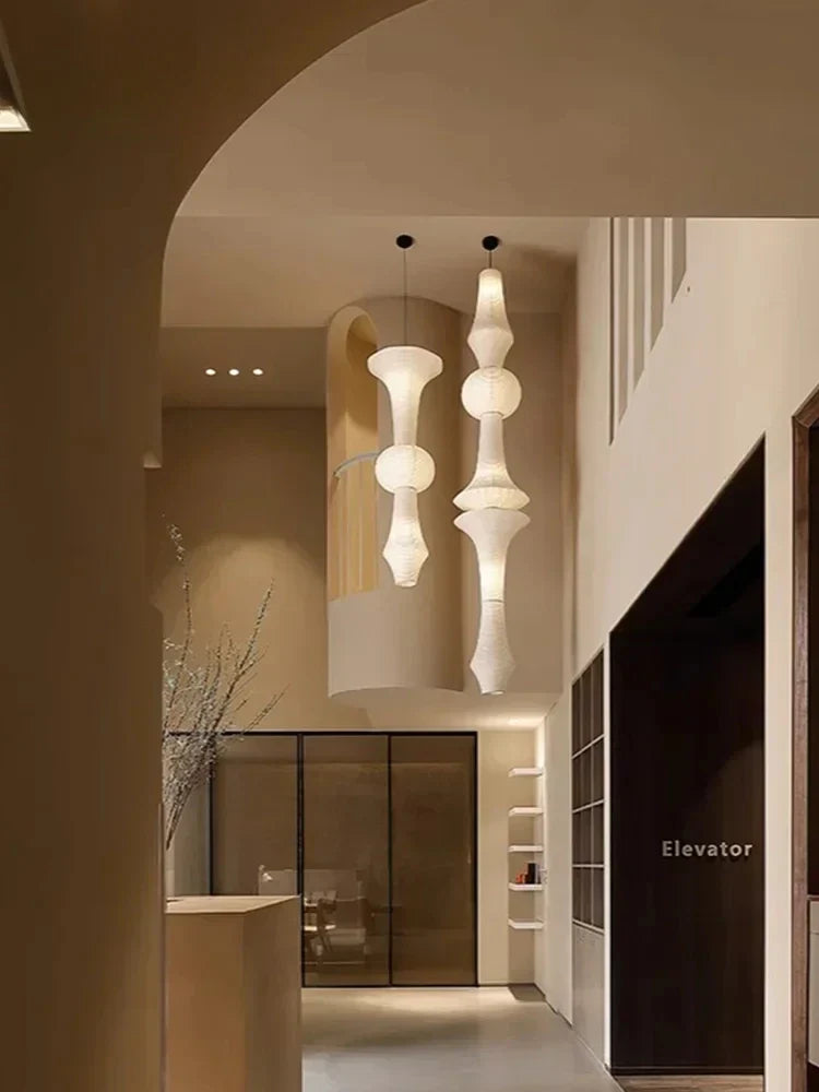 Handmade Japanese Hanging Lamp for Bedroom and Living Room