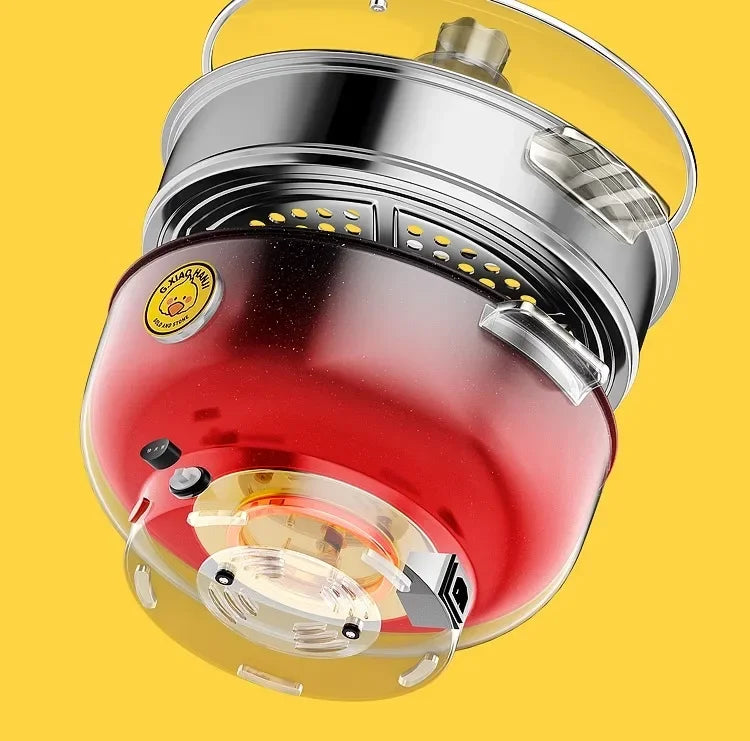 24cm Mini Multifunctional Electric Cooker for Dorm or Home – Fry, Boil, Steam