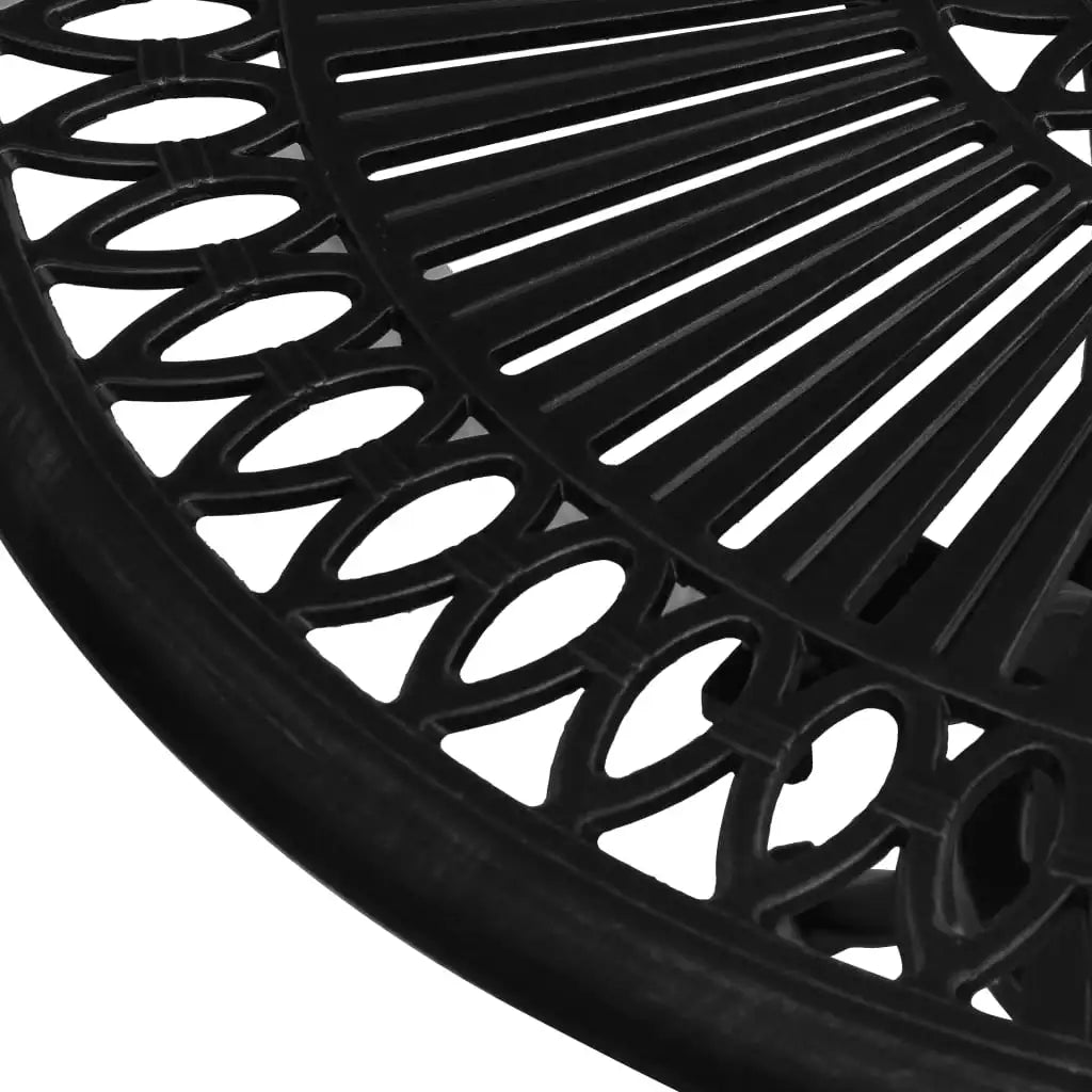 Heavy Duty Outdoor Coffee Table – Cast Aluminium, 62cm with Umbrella Slot