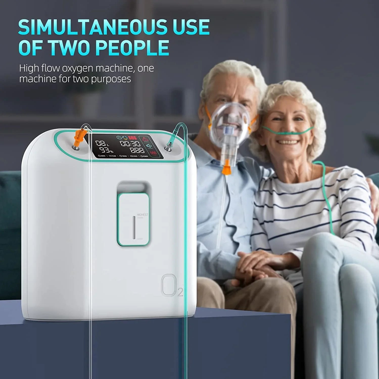 Home Oxygen Machine 96 Percent Purity with AU Plug