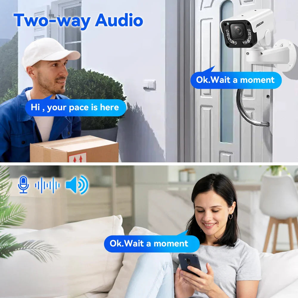 Outdoor 4K IP Camera with 30x Optical Zoom & Vehicle Detection SONY IMX415 30X