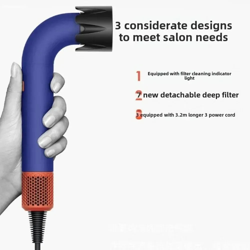 Professional Supersonic Hair Dryer 1200W, Blue AU Plug
