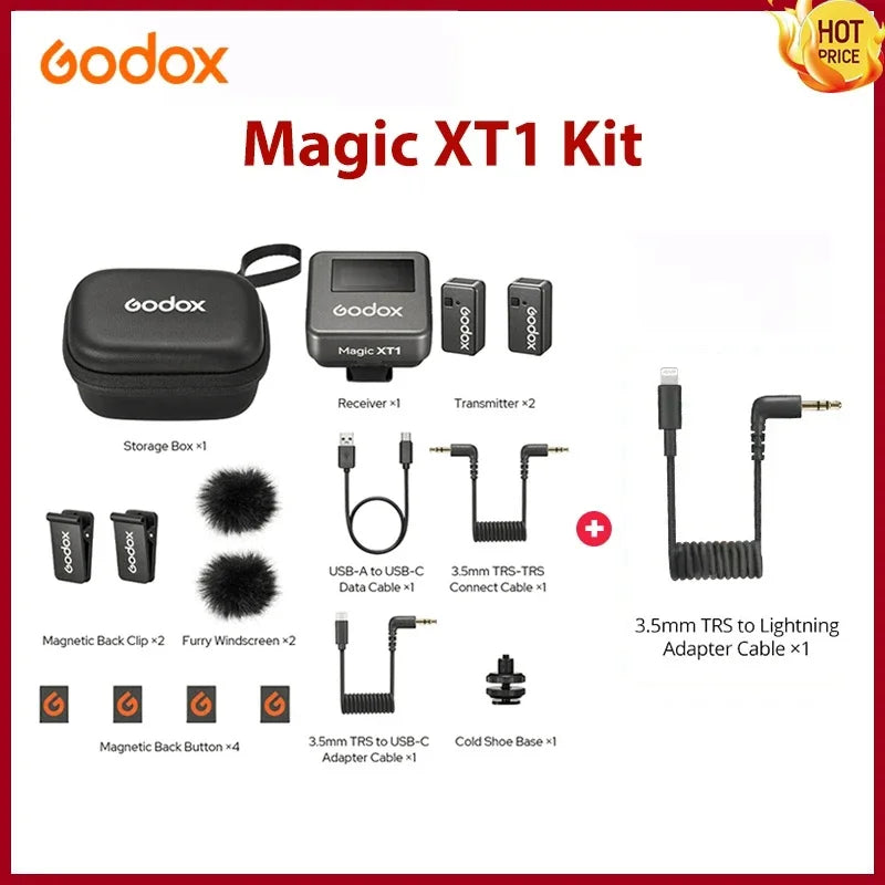 2.4GHz Wireless Lavalier Microphone with 200m Range