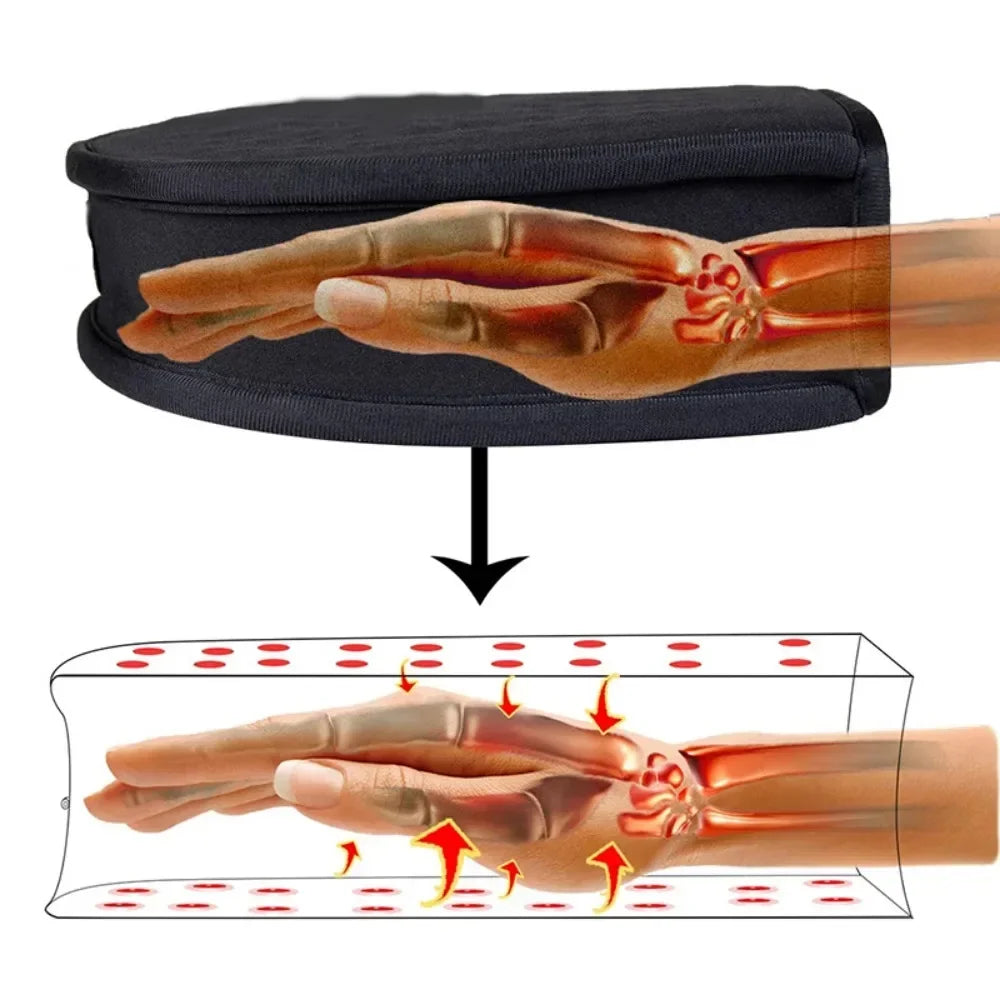 2-in-1 LED Hand Therapy Gloves Dual-Sided Red Light for Circulation & Pain Relief