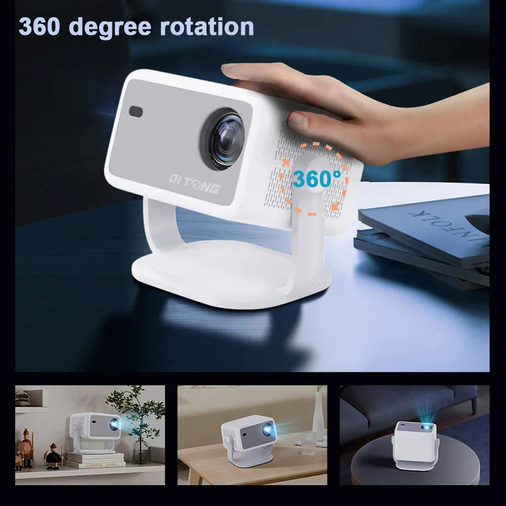 1080P Smart Projector with 150" Display and Android 11