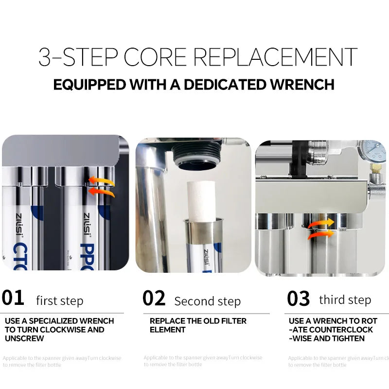 5-Stage Kitchen Ultrafiltration Water Filter for Tap Water