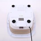 Brown Infrared Foot Bath Massager with Bubbles and Foldable Tub