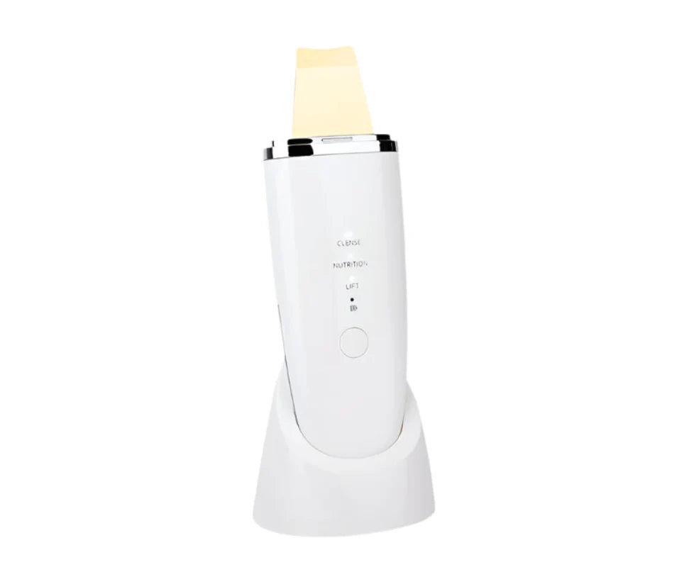 Gold Head Facial Scrubber Ultrasonic Blackhead Remover