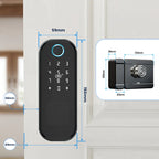 Outdoor Smart Lock with Remote, Fingerprint & Keypad Entry Reversible Handle Design