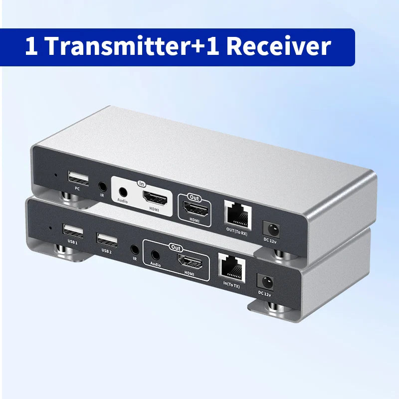 200m HDMI KVM Over Ethernet with IR and Loop-Out
