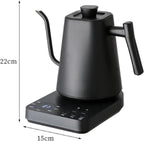 1L Electric Gooseneck Kettle with Precise Temperature Control & Brew Timer