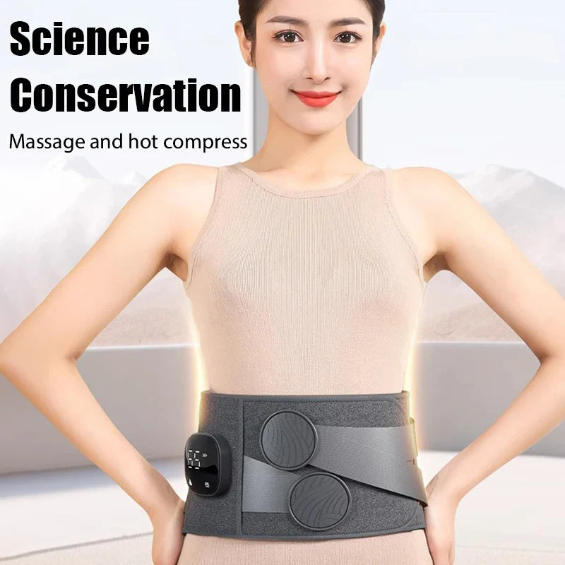 Cordless Heating Waist Massager with 3-Level Vibration Relief