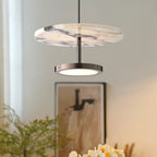 Modern Round Stone LED Pendant Lamp for Bedroom