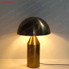 Modern Gold Mushroom Desk Lamp for Bedroom or Study