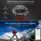 Rugged T‑Rex 3 Outdoor Smartwatch with AMOLED Display & Dual-Band GPS