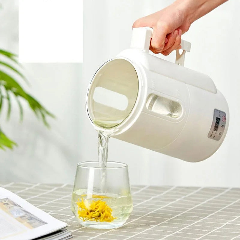 Multi-Function Travel Electric Kettle 0.8L Boil, Stew, Tea & Soup Maker for Car/Home Use