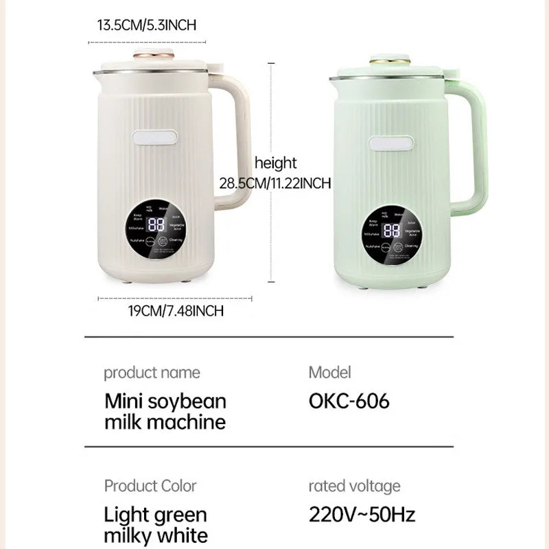 2-in-1 Soy Milk and Food Paste Maker – Electric Mixer Kettle for Grains & Blending