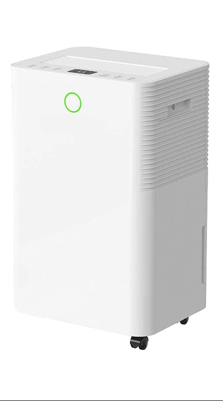 Portable Home Dehumidifier for Bedroom and Basement Quiet Operation 80W White