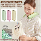 Portable Pet Hair Dryer with Hot & Cold Air, Neck Hanging Design for Efficient Grooming