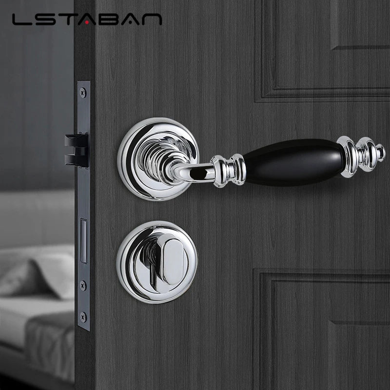 Silent Mechanical Door Lock with Key for Toilet or Bedroom