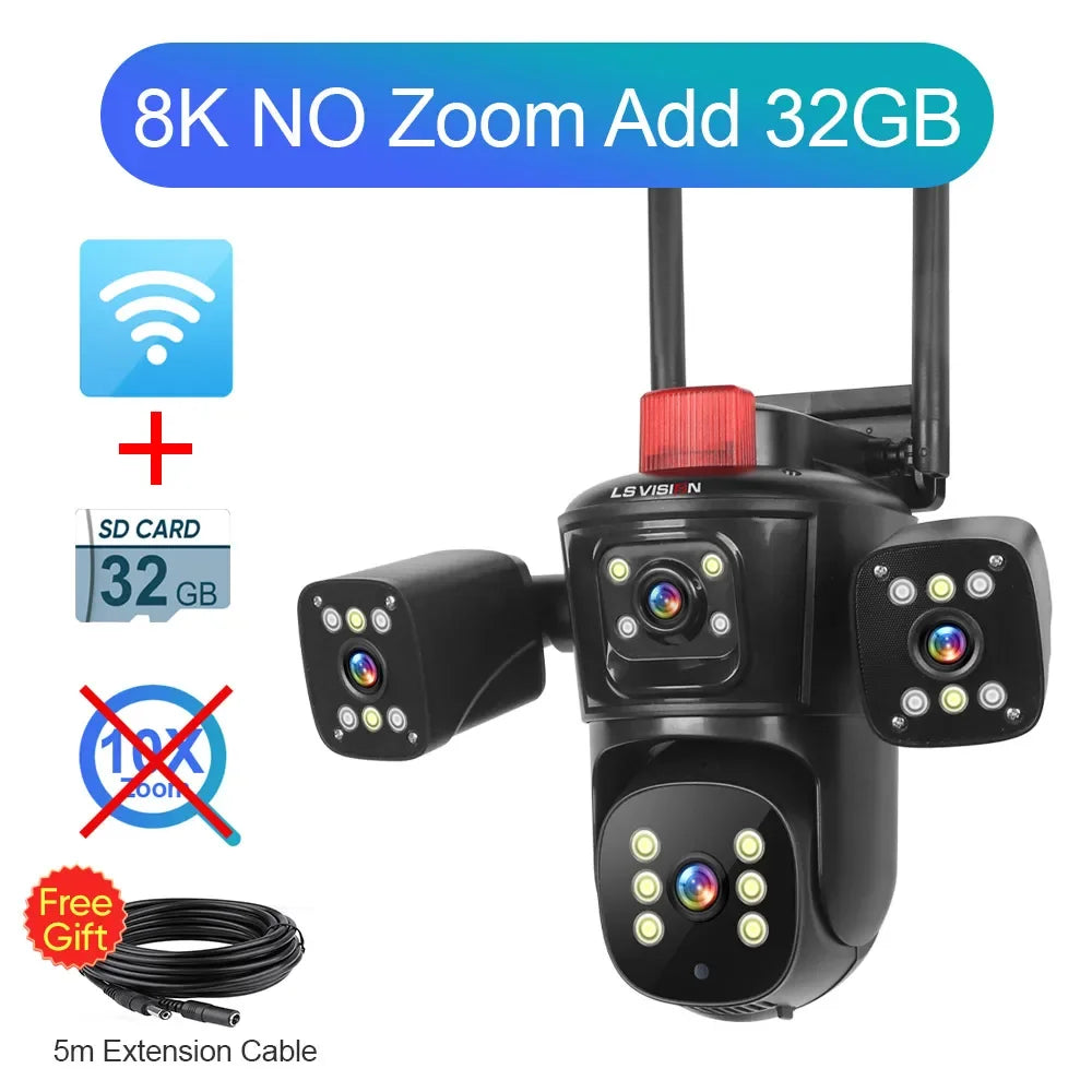 10K WiFi PTZ Security Camera with 10X Zoom