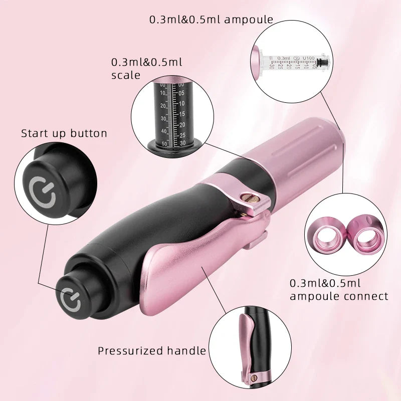 Hyaluronic Acid Pen 0.3ML Adjustable Pressure Injector 2 in 1 without Box