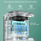 2-in-1 Dehumidifier & Air Purifier with HEPA Filter, Ionizer & Drain Hose