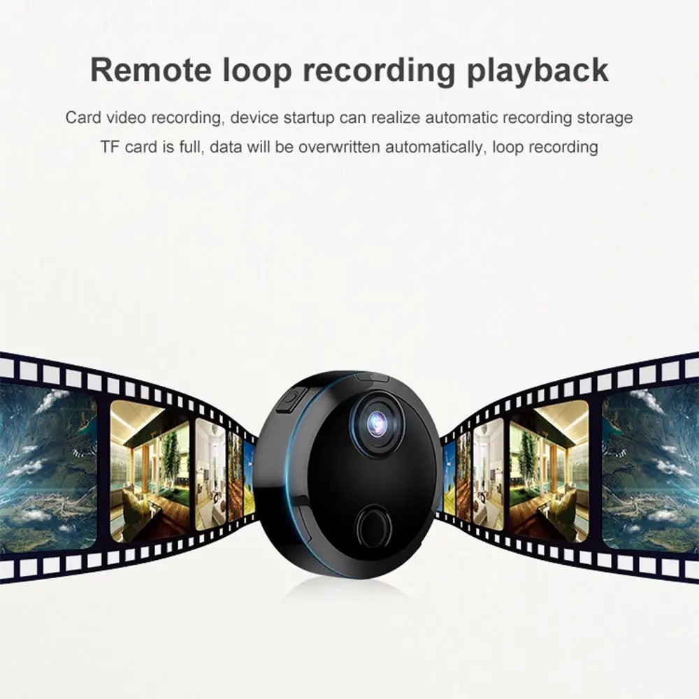 Wireless 2K Indoor Outdoor Mini Camera with Motion Alerts