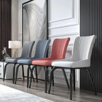 Modern Upholstered Dining Chair with Metal Legs – Home, Café & Office Seating
