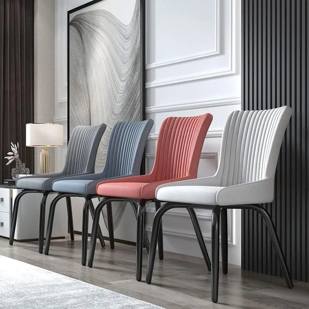 Modern Upholstered Dining Chair with Metal Legs – Home, Café & Office Seating