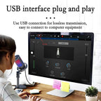 USB Condenser Microphone with RGB Lighting for Streaming