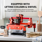 2-in-1 Laser Engraver with Rotary Axis and Infrared Head