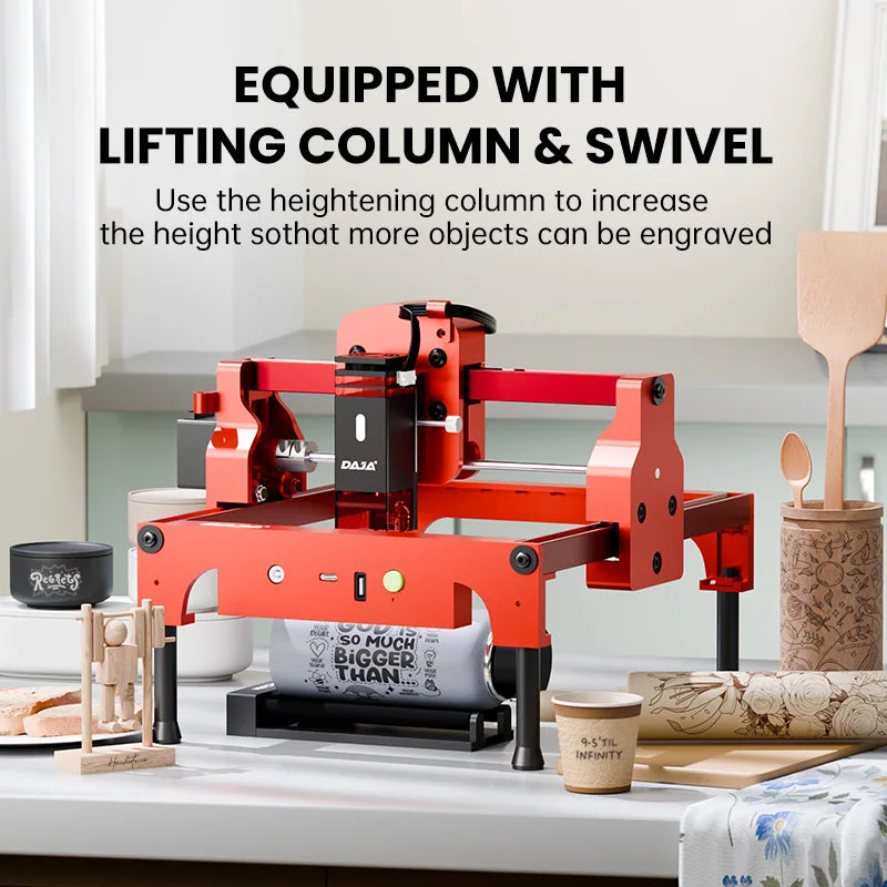 2-in-1 Laser Engraver with Rotary Axis and Infrared Head