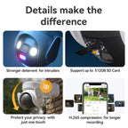 5MP Solar Outdoor PTZ Security Camera with Auto Tracking
