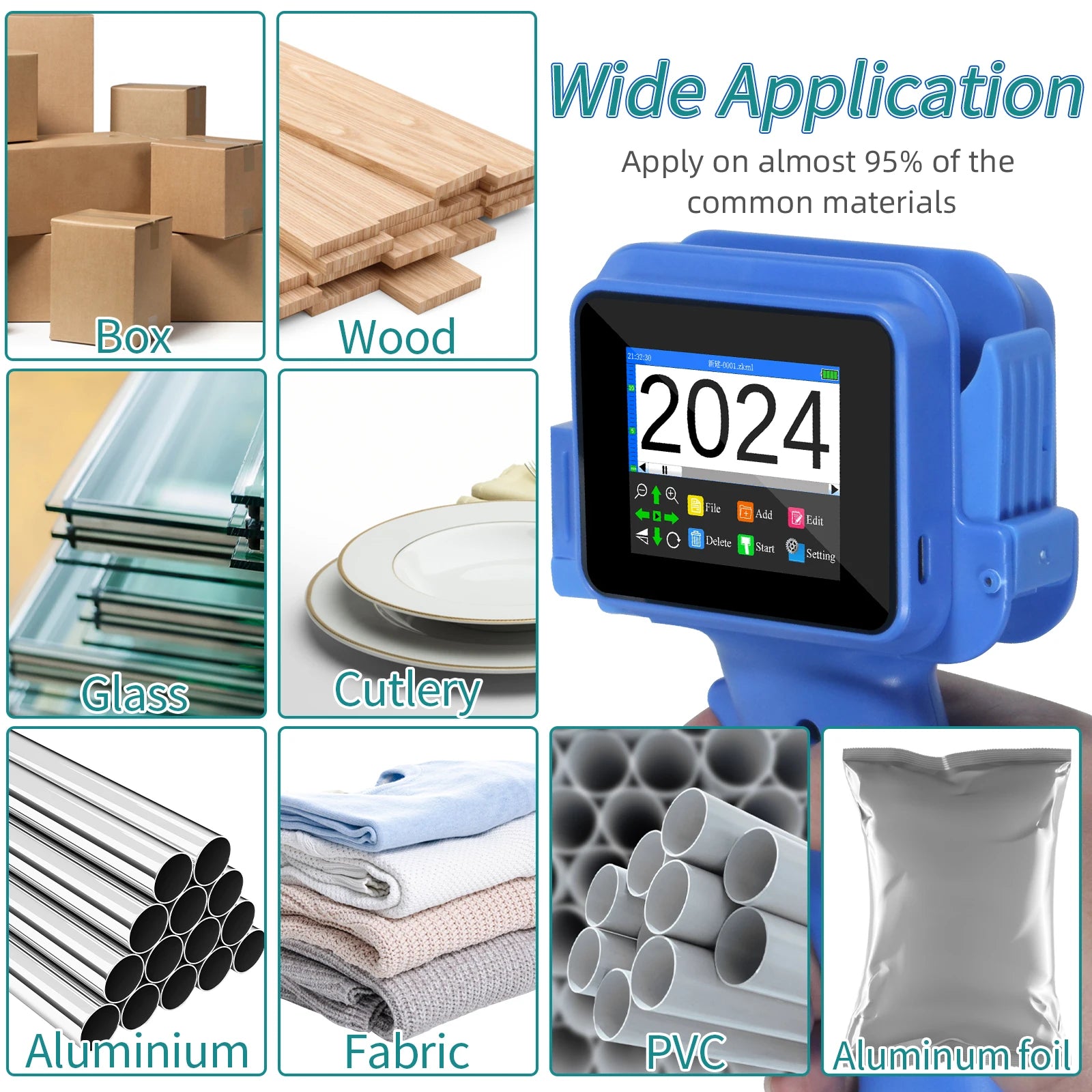 12.7mm Mini Handheld Inkjet Printer for QR and Barcode