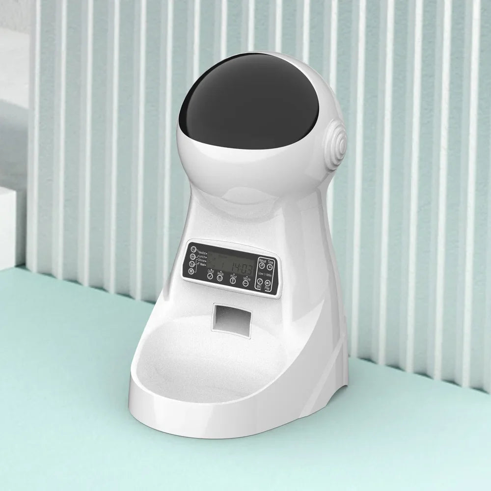 2.5L Smart Automatic Pet Feeder for Cats and Dogs - Black