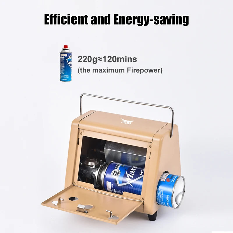 1500W Foldable Butane Heater for Outdoor Camping, Fishing & Tent Use