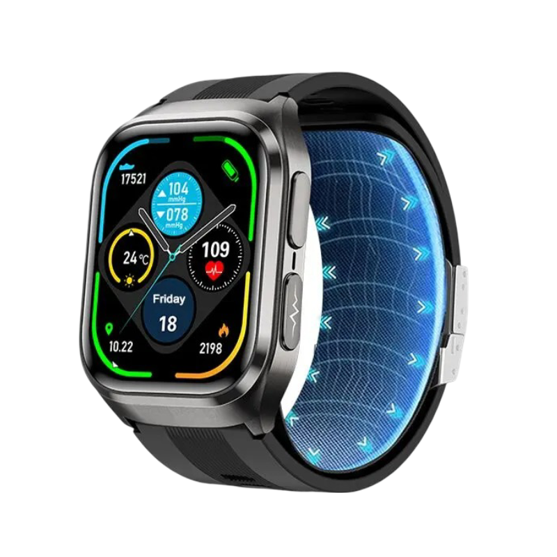 Smart Health Watch with ECG, Blood Sugar & NFC
